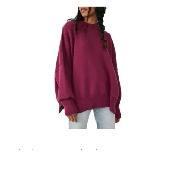 Free People Easy Street Tunic Oversized Sweater - Picture 3 of 12